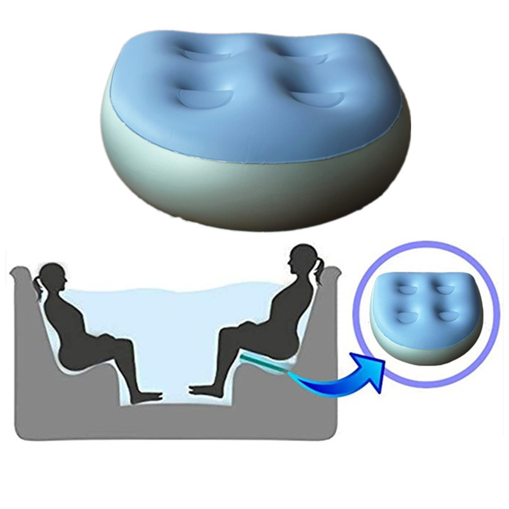 Inflatable Spa Pillow Water Injection Dual-Purpose Seat Cushion Comfortable Spring Tub Anti-Hemorrhoids Seat Pad