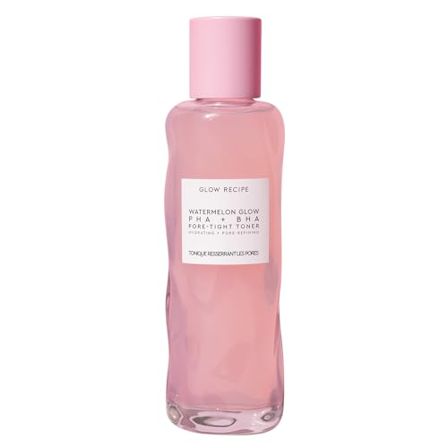 Glow Recipe PHA + BHA Face Toner - Korean Skin Care Toner, Pore Minimizer & Facial Exfoliator for Glass Skin - Tightening & Hydrating Skincare with Hyaluronic Acid & Watermelon (150ml)